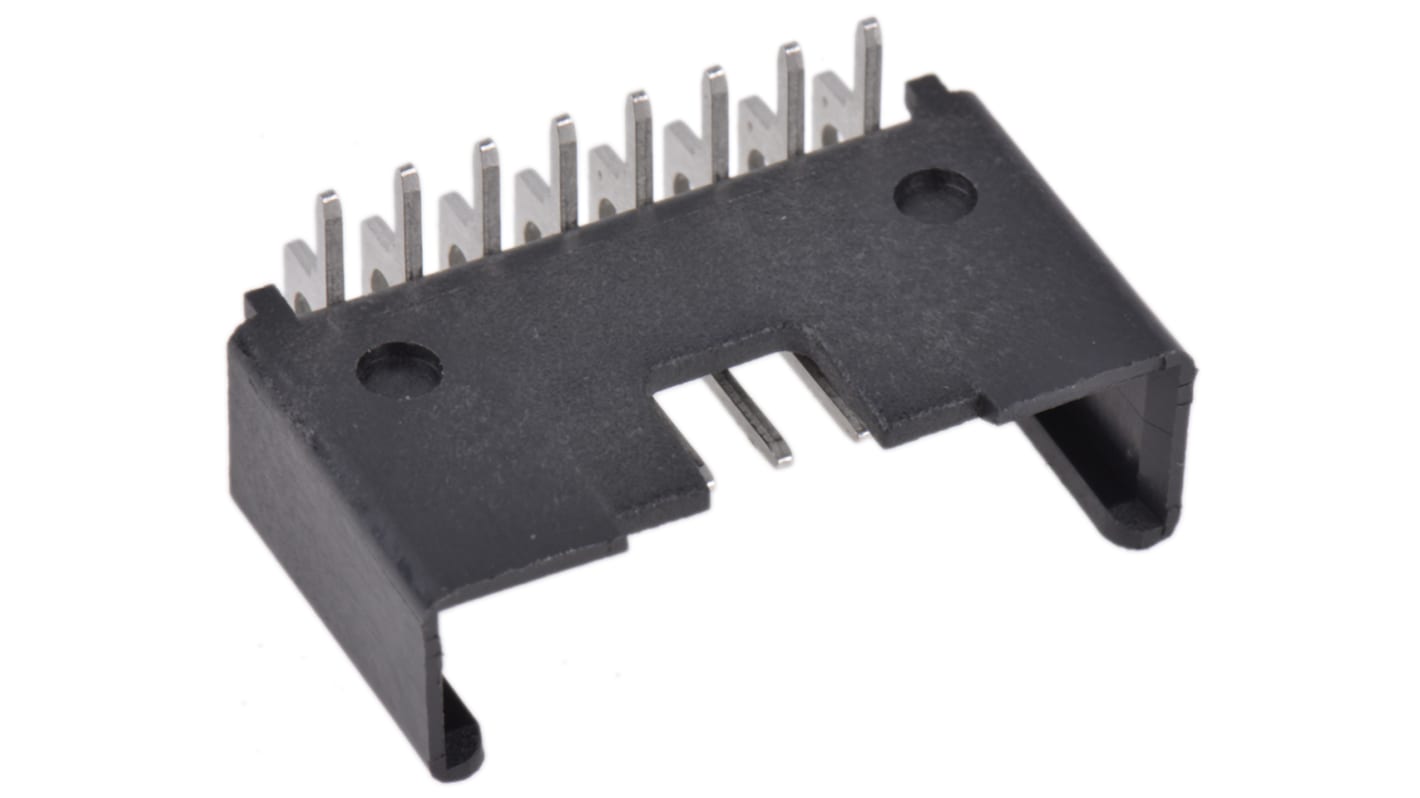 Conector macho para PCB Ángulo de 90° Lumberg serie Minimodul de 8 vías, 1 fila, paso 2.5mm, para soldar, Montaje en