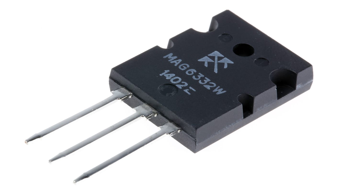 MAG6332, Transistor, NPN 30 A 230 V 60 MHz, 3 ben, TO-264 Enkelt