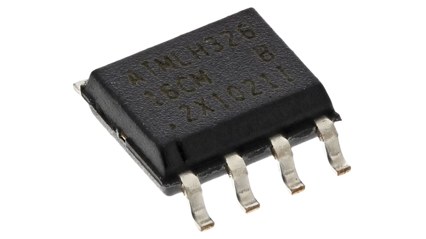 Memoria EEPROM AT24C16C-SSHM-B Atmel, 16kbit, 2048 x, 8bit, Serie 2 Cables, 900ns, 1,7 → 5,5 V, 8 pines SOIC