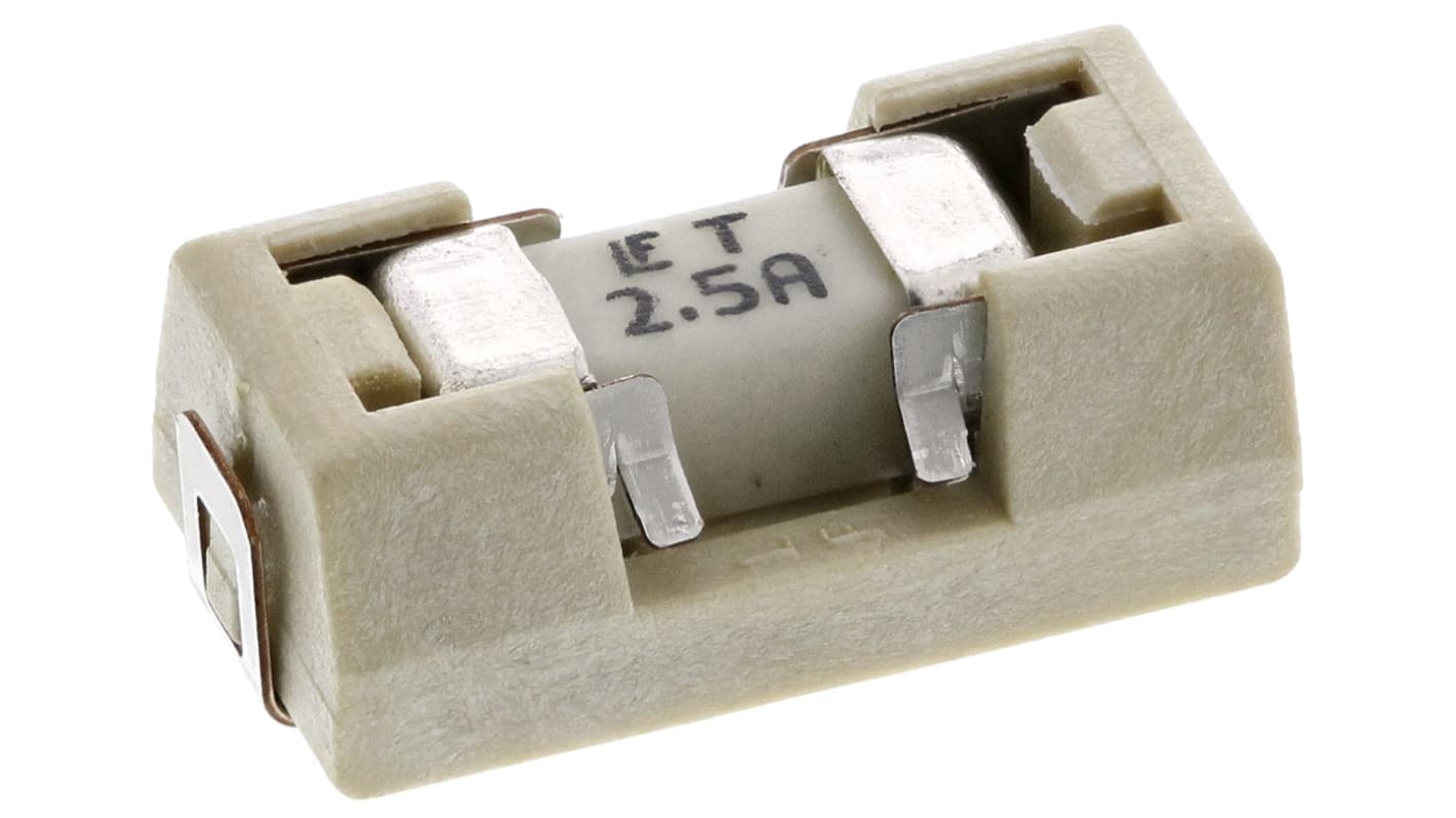 Fusible no rearmable, Littelfuse, 015402.5DRT, 2.5A, T 125V