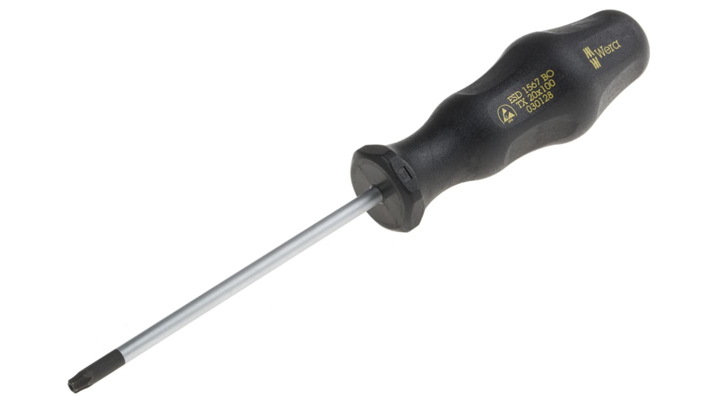 Tournevis Wera, pointe Torx de sécurité T20, ESD