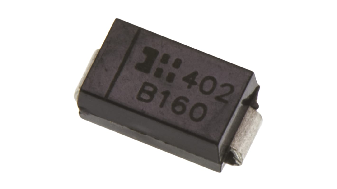 Diodes Inc 60V 1A, Schottky Diode, 2Pin DO214AC B16013F RS