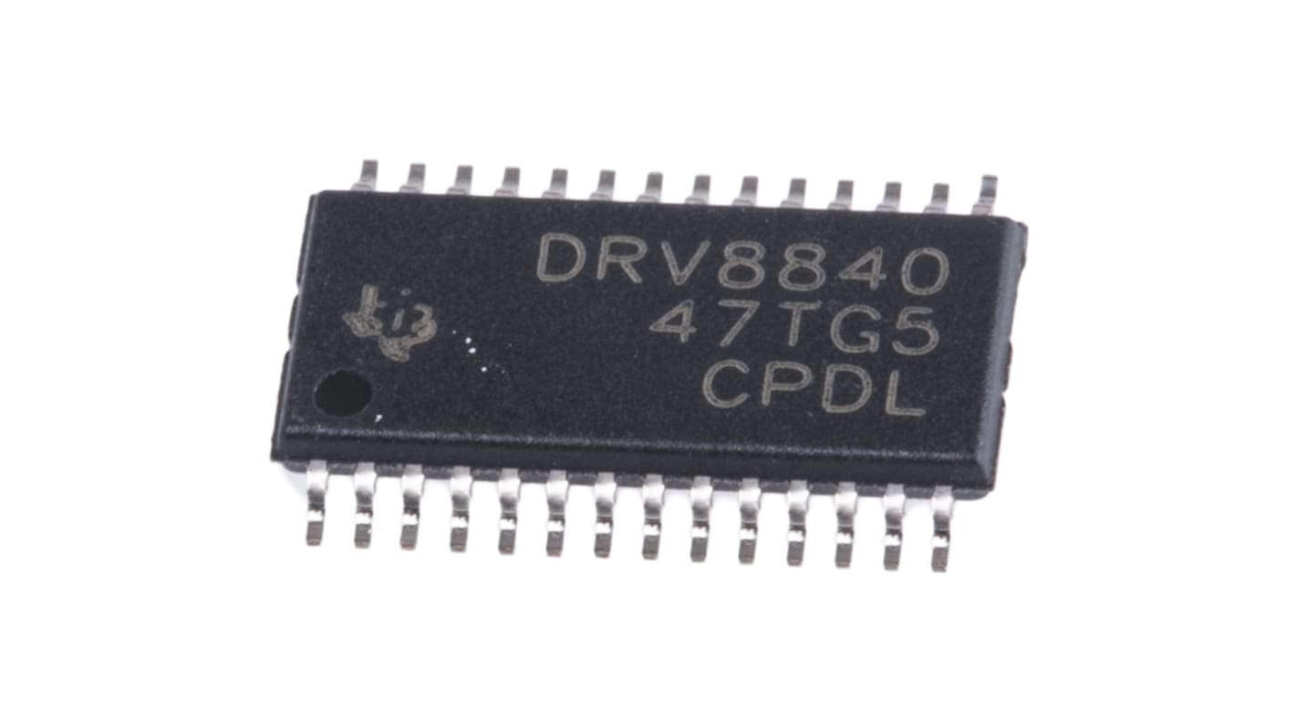 Texas Instruments DRV8840PWP,  Brushed Motor Driver IC, 45 V 3.5A 28-Pin, HTSSOP