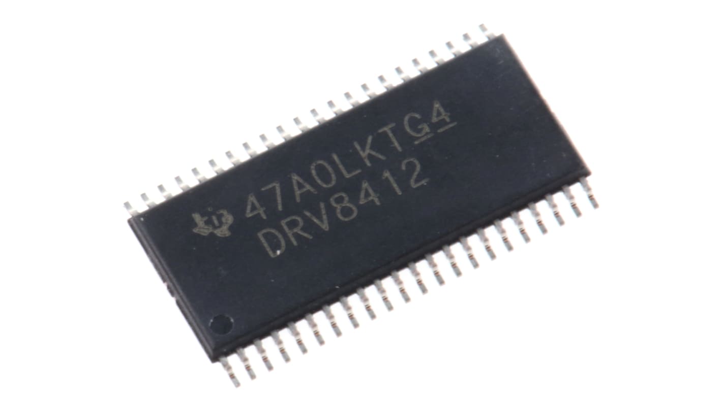 Texas Instruments Motor Driver IC DRV8412DDW, 6A, 500kHz, 3.2W, HTSSOP, 44-Pin, DC Bürstenmotor, Zweifach-Vollbrücke