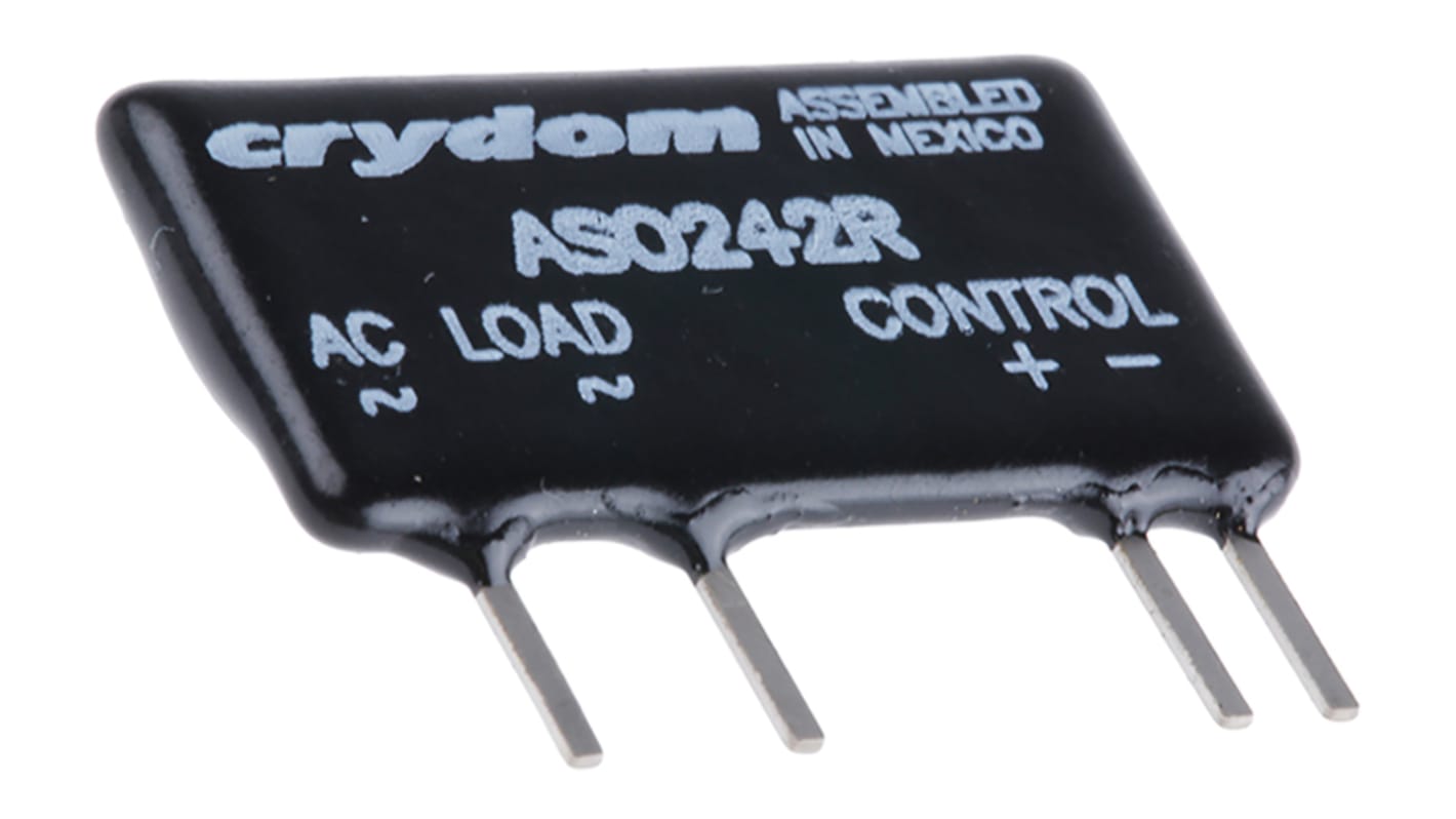 Sensata Crydom Solid State Relay, 2 A Load, PCB Mount, 280 V rms Load, 10 V dc Control