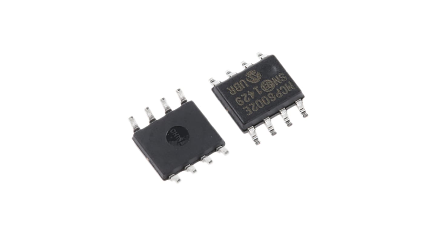 MCP6002-E/SN Microchip, Op Amp, RRIO, 1MHz, 3 V, 5 V, 8-Pin SOIC