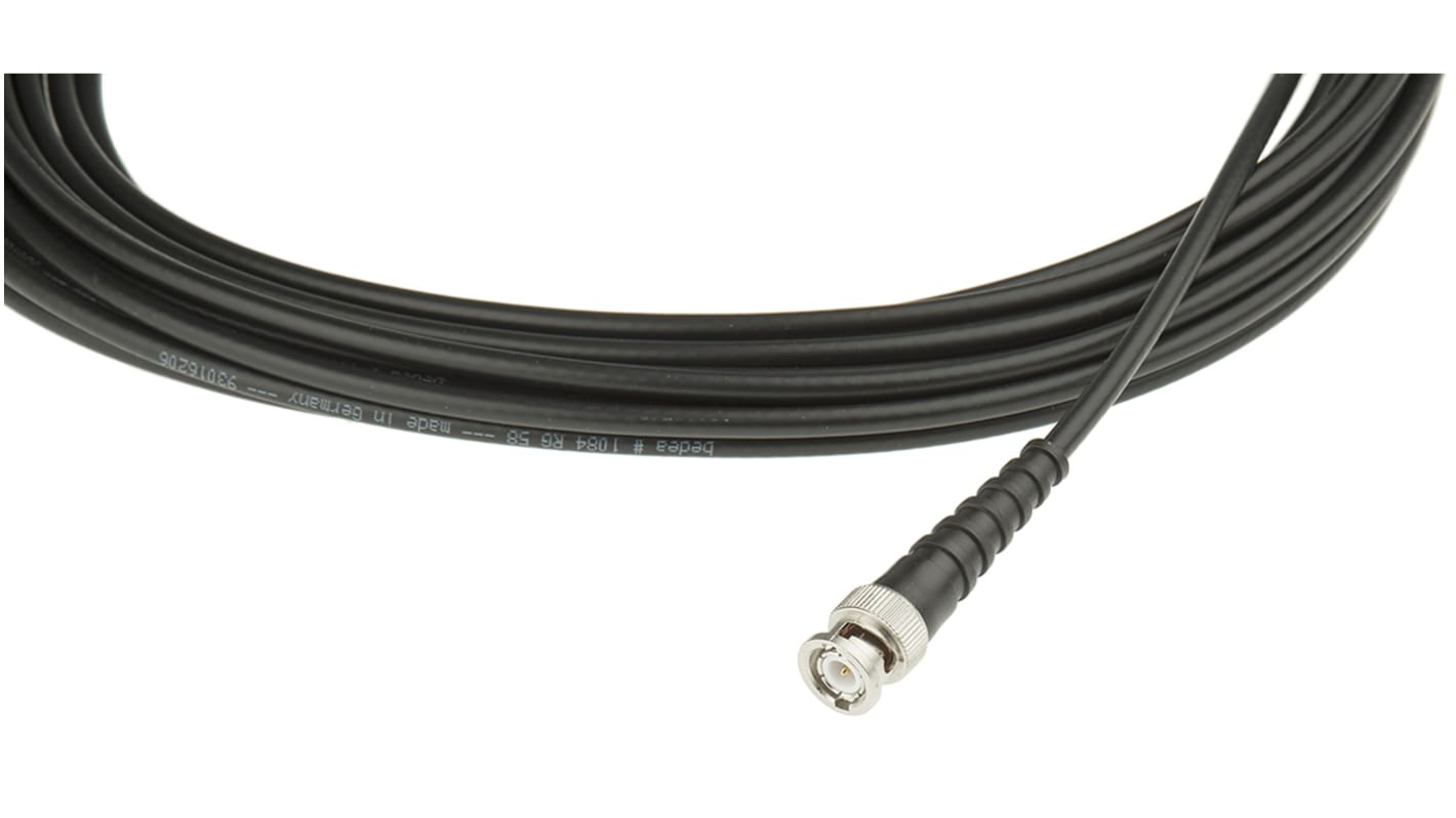 Koaxiální kabel RG58C/U, A: BNC, B: BNC 10m Telegärtner S koncovkou