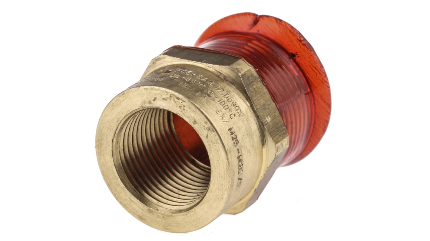 Kopex Reducer, Conduit Fitting, 25mm Nominal Size, M25 → M20, Brass