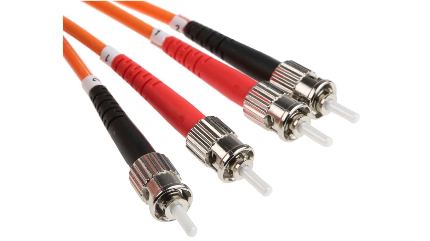 RS PRO Száloptikás kábel, Ø62.5/125μm, ST - ST, 30m, Multimódusú