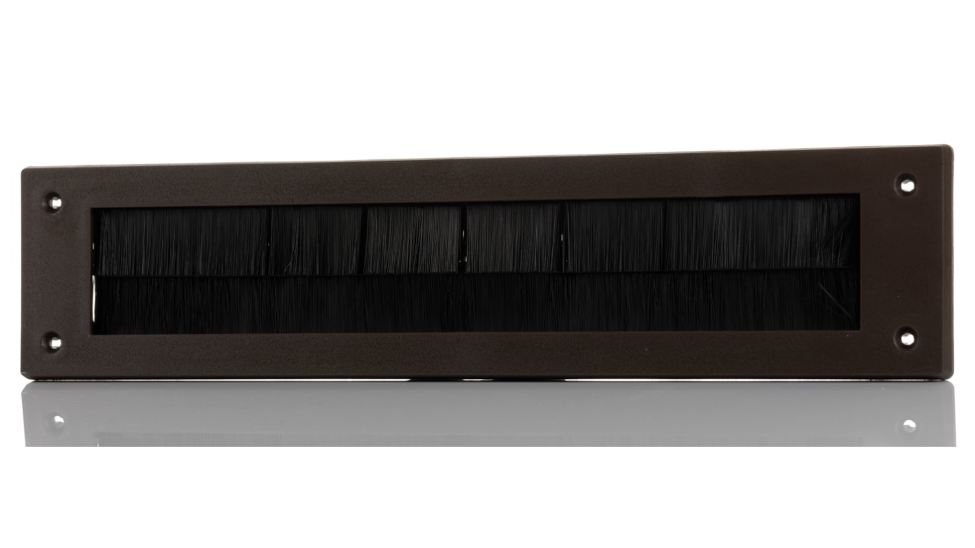 Panel przelotowy, Uszczelka wejścia kabli, do użytku z: Szafa typu rack 19 cali, materiał: PP, 337 x 78 x 10mm