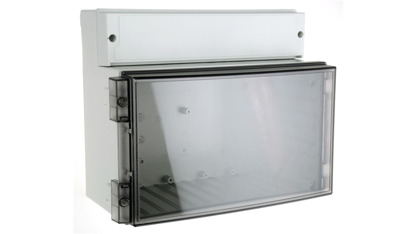 Caja Fibox de policarbonato Gris, 280 x 219 x 156mm, IP65