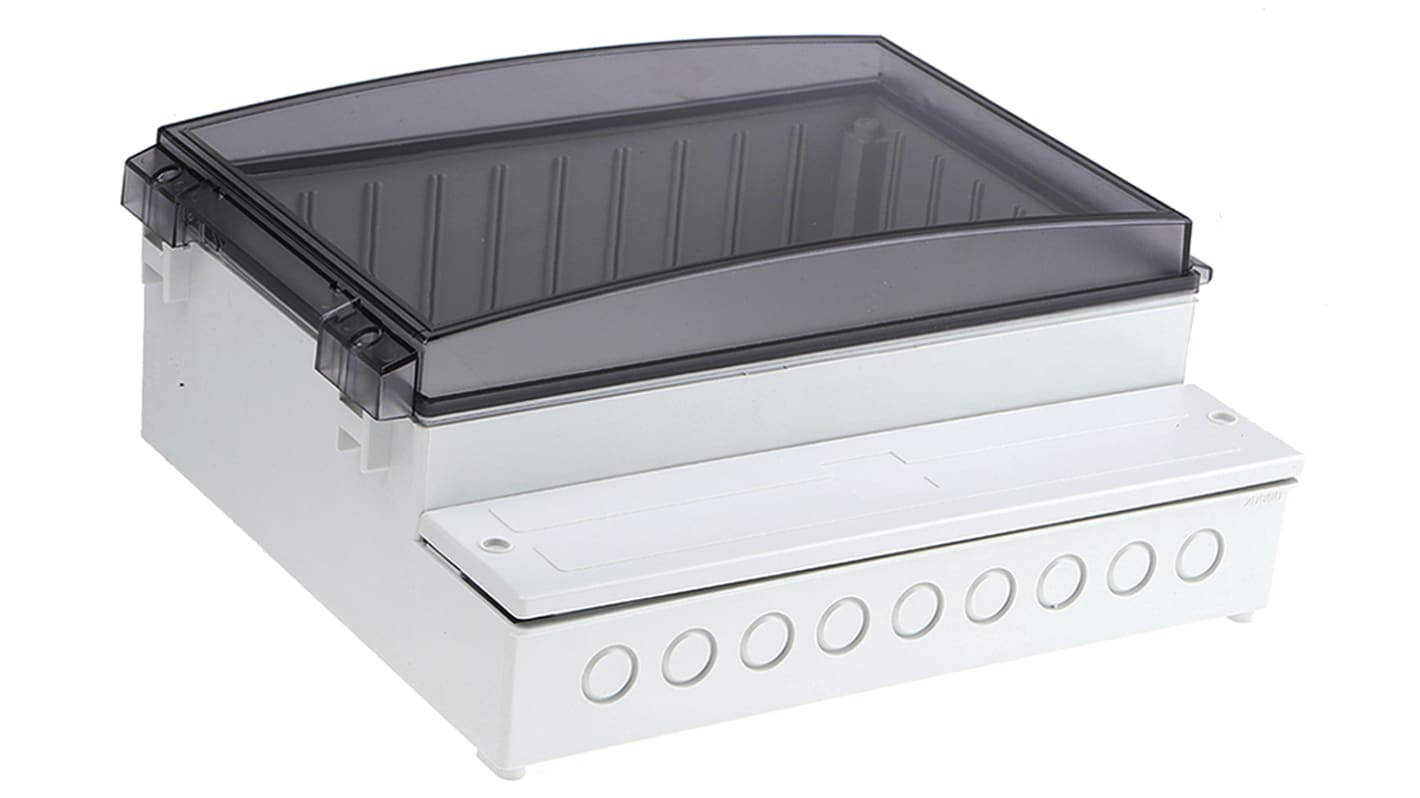 Caja Fibox de policarbonato Gris, 320 x 260 x 129mm, IP65