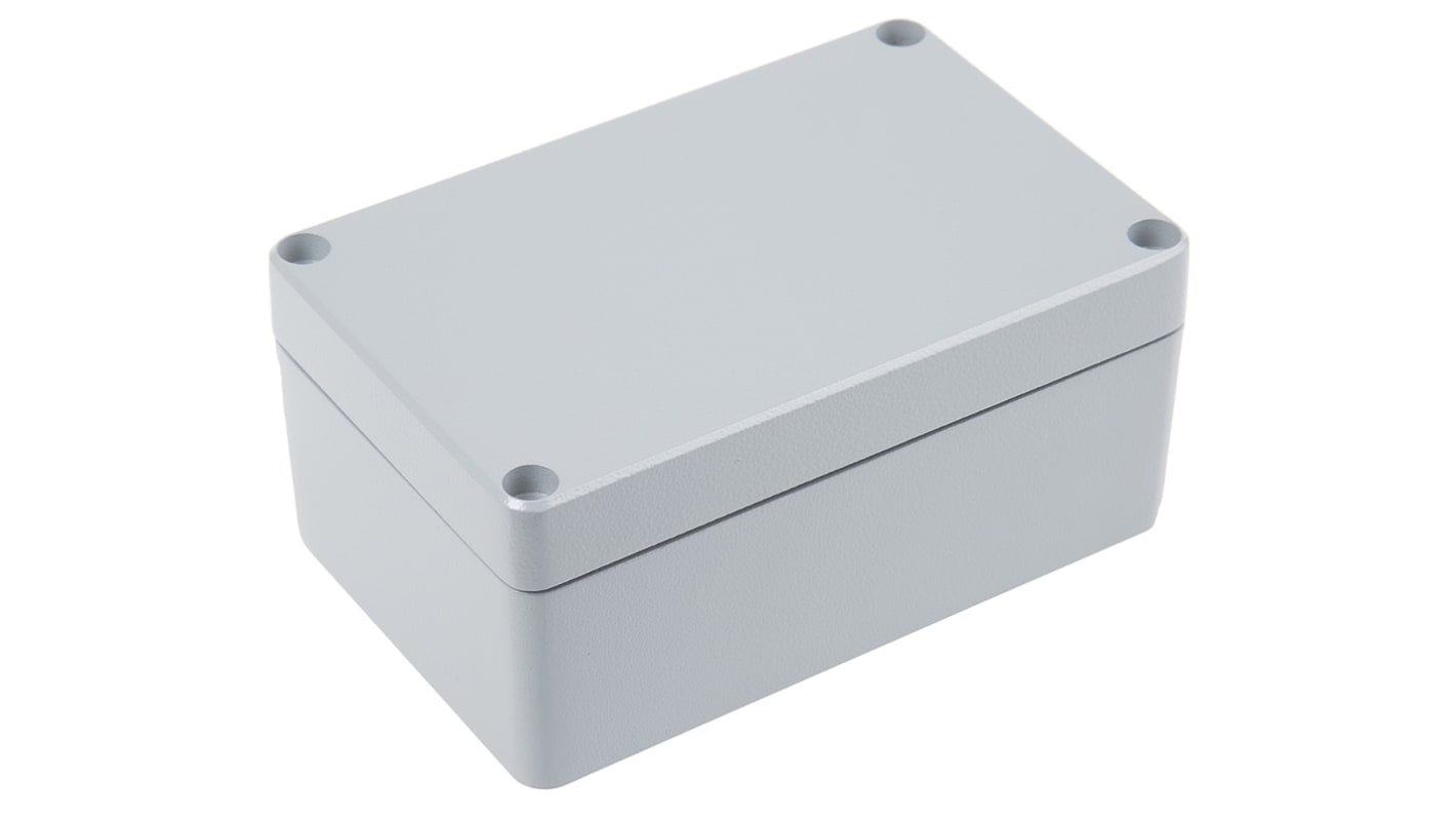 Caja Fibox de Aluminio Gris, 127 x 82 x 57mm, IP68