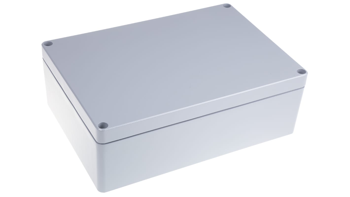 Fibox Euronord Series Grey Aluminium Enclosure, IP66, IP67, IP68, Grey Lid, 330 x 230 x 110mm