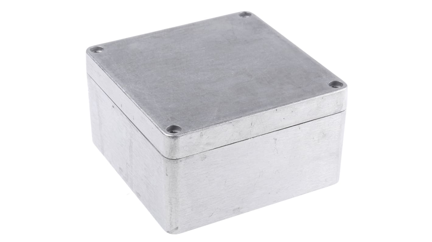 Fibox Euronord Series Unpainted Aluminium Enclosure, IP66, IP67, IP68, Unpainted Lid, 161.5 x 161.5 x 91mm