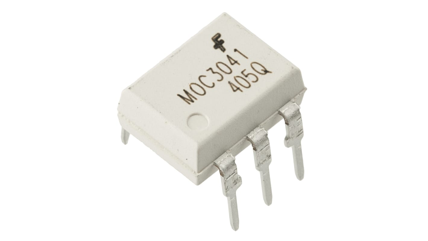 onsemi, MOC3041M DC Input Triac Output Optocoupler, Through Hole, 6Pin