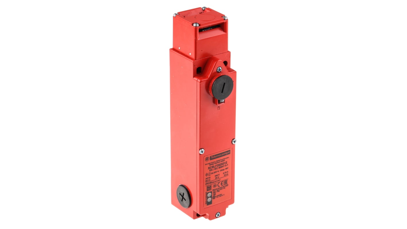 Telemecanique Sensors XCS-LF Series Solenoid Interlock Switch, Power to Unlock, 24V ac/dc