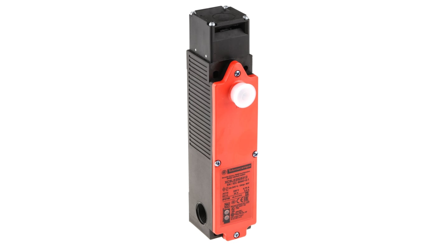 Telemecanique Sensors XCS-LE Series Solenoid Interlock Switch, Power to Unlock, 24V ac/dc