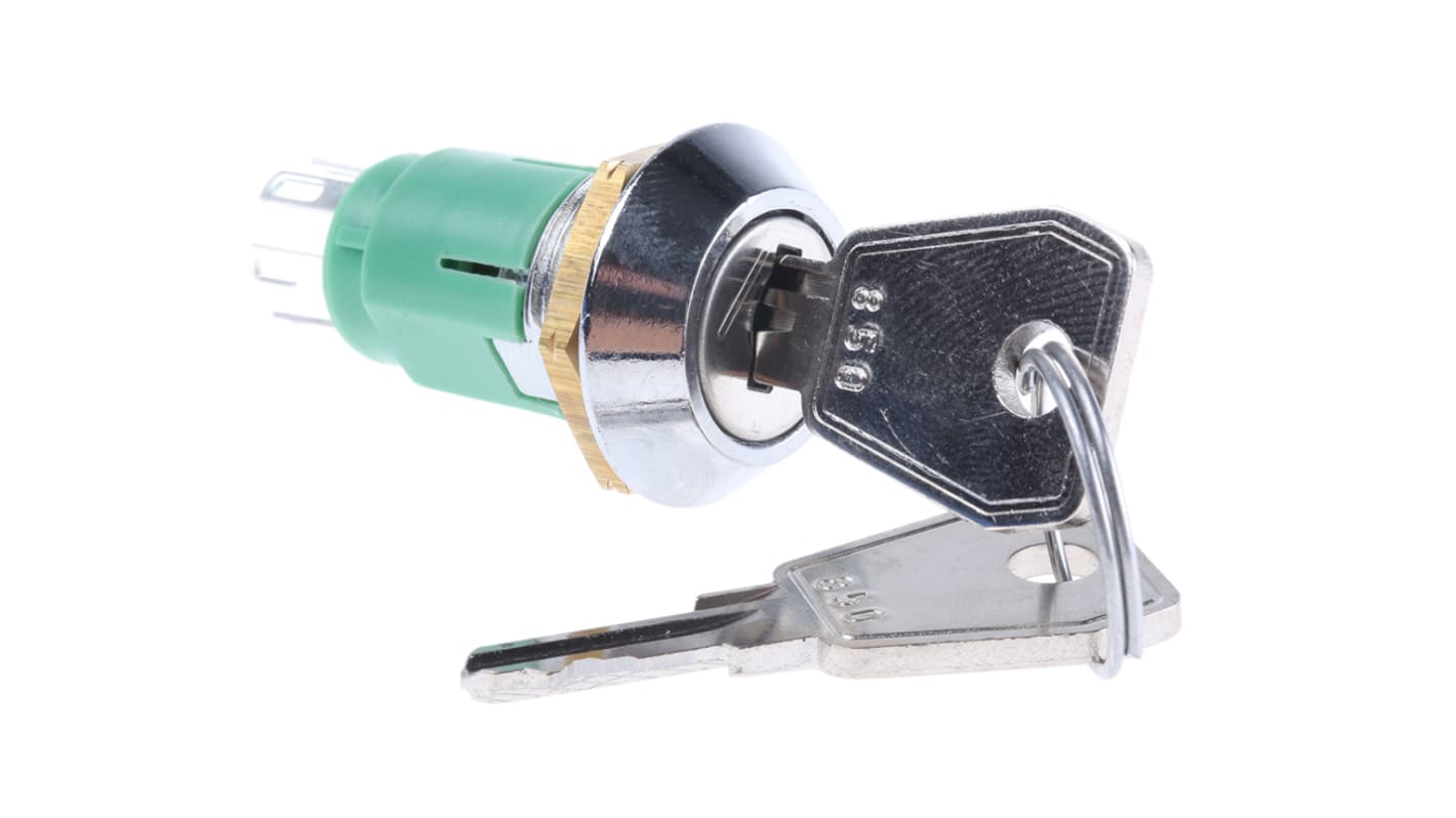 HRL5MS2RS Key Switch, DPDT, 1 A 24 V dc 2Way CommonKey RS