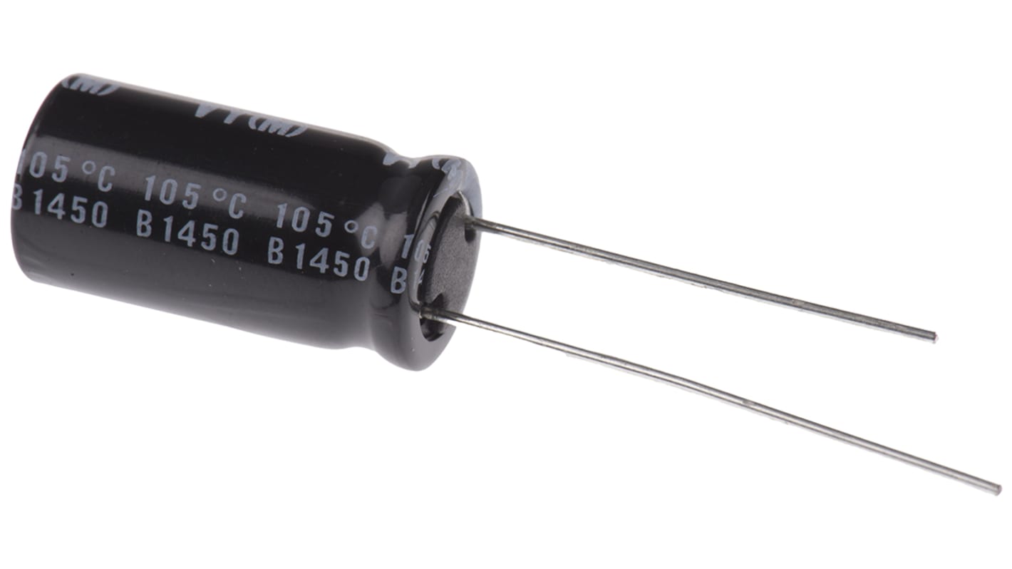 Nichicon 3300μF Aluminium Electrolytic Capacitor 6.3V dc, Radial, Through Hole - UVY0J332MPD