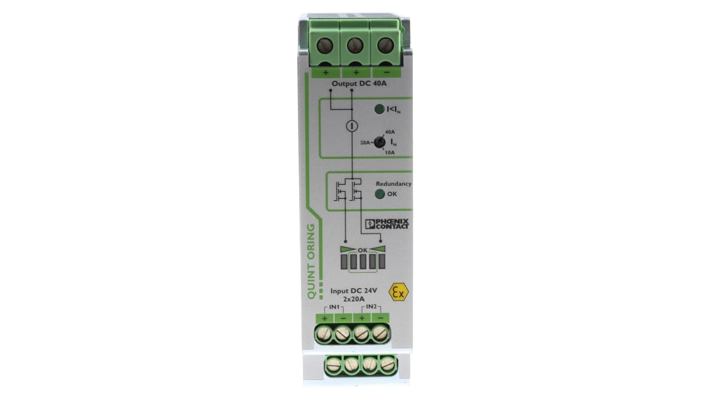 Phoenix Contact Redundancy module, for use with DIN Rail Unit