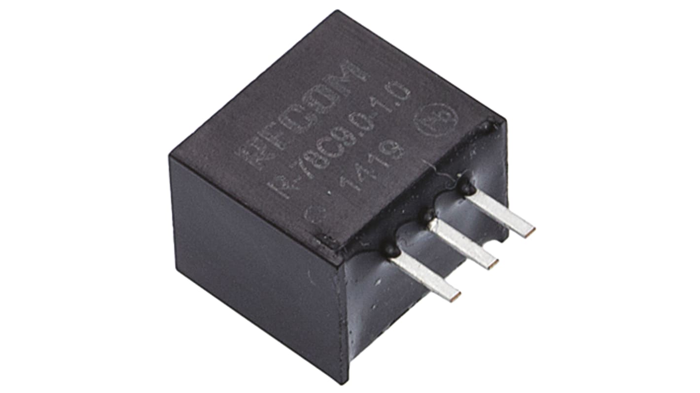 Regolatore switching Recom, ingresso 12 → 42V cc, uscita 9V cc, 1A, 9W