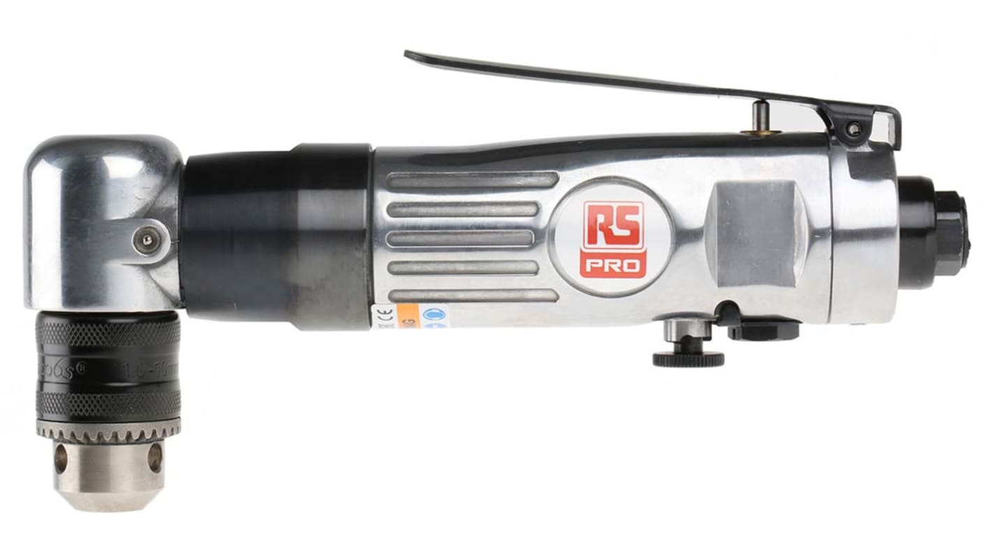 Taladro RS PRO 10mm, de aire 1/4plg, velocidad 1700 1/min | RS