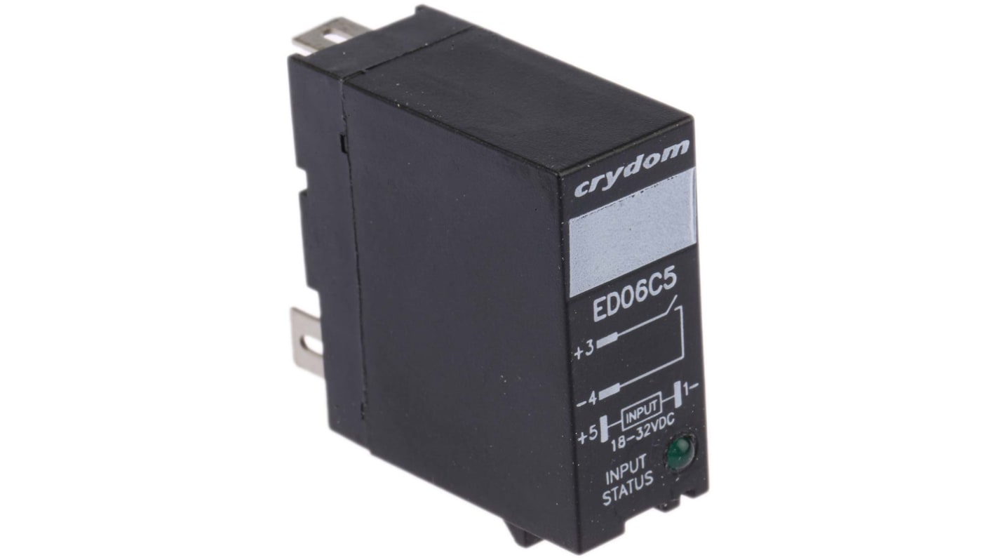 Sensata / Crydom ED Series Solid State Relay, 5 A Load, DIN Rail Mount, 48 V dc Load, 32 V dc Control