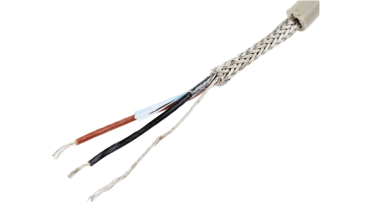 Cable de datos apantallado Alpha Wire ProTekt de 2 conductores, 0.09 mm², 28 AWG, long. 50m, Ø ext. 4.04mm, funda de