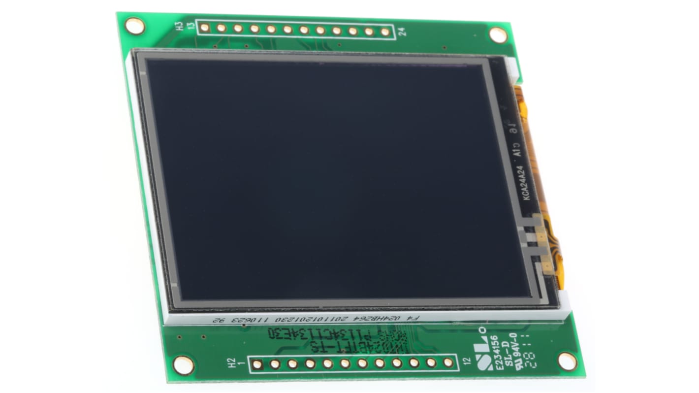 Display LCD color TFT táctil resistivo Displaytech de 2.4plg, 240 x 320pixels, QVGA, alim. 3.6 V, interfaz 8080/6800