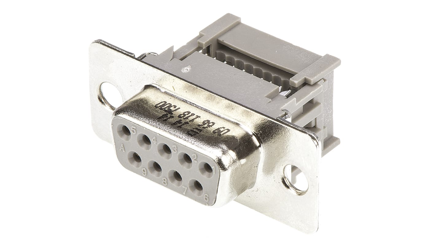 HARTING 9 Way Cable Mount D-sub Connector Socket, 2.77mm Pitch