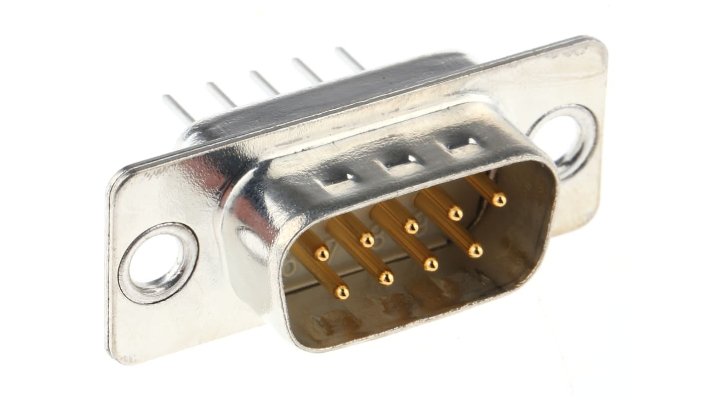 Harting D-Sub Standard 9 Way Through Hole D-sub Connector Plug, 2.74mm Pitch