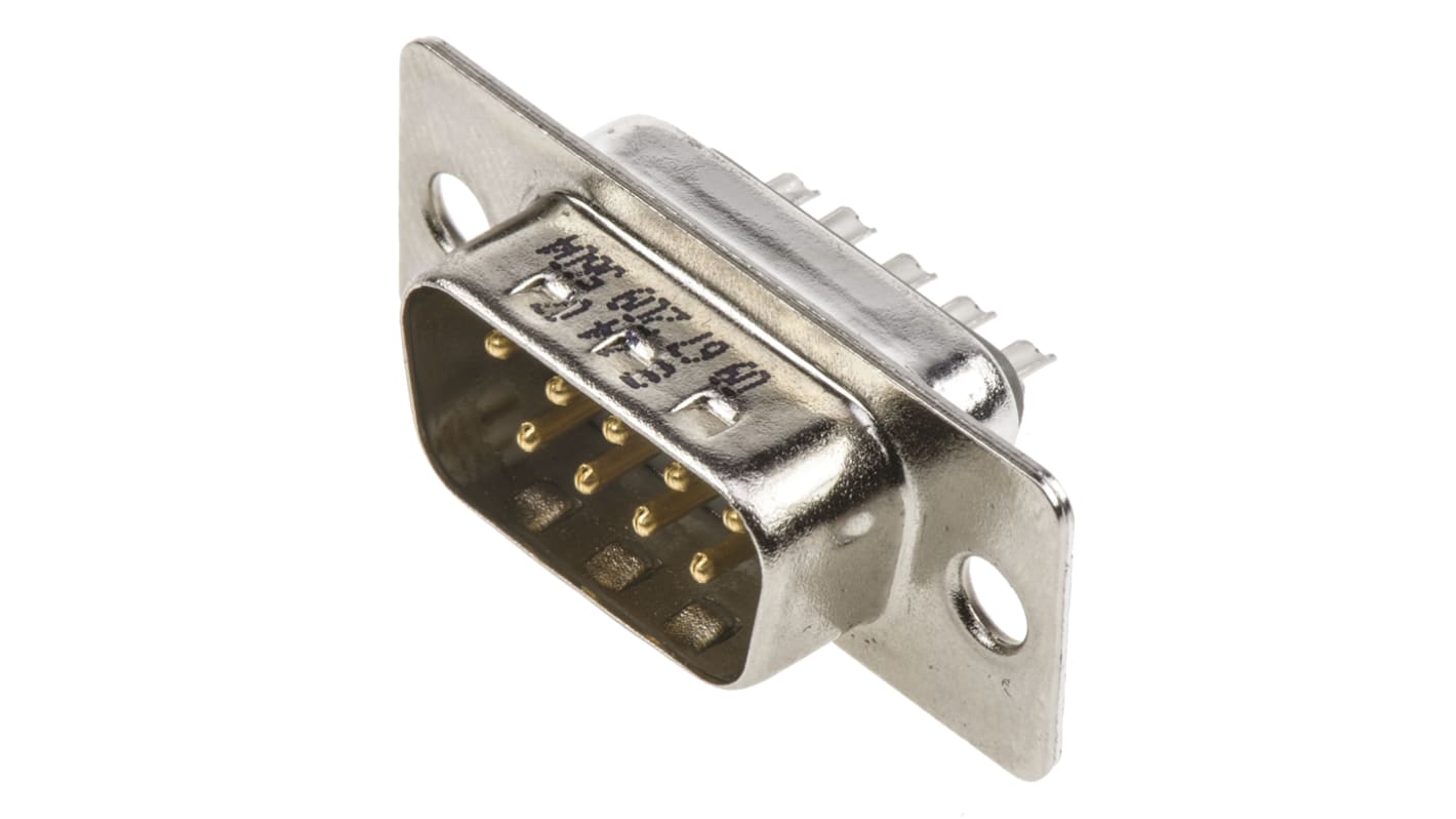 HARTING 9 Way Panel Mount D-sub Connector Plug, 2.77mm Pitch