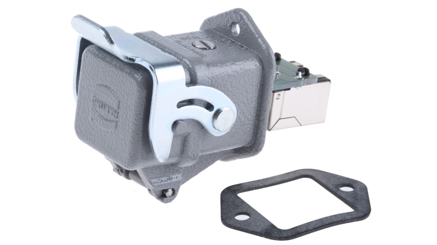 HARTING Han 3A RJ45 Series Female RJ45 Connector, Panel Mount