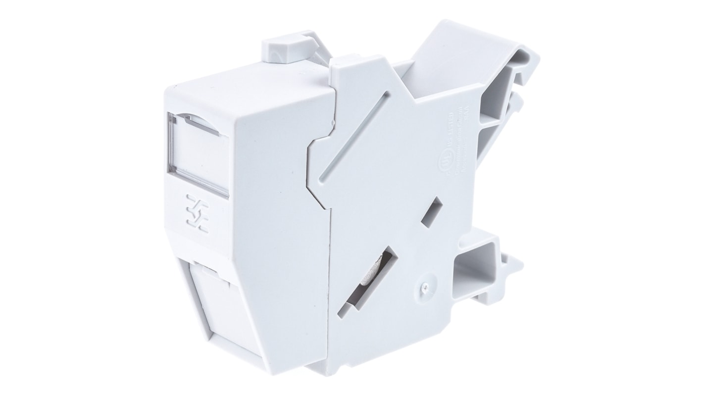 Module d'interface RJ45 2 Contacts, Femelle vers Femelle, Montage sur Rail DIN