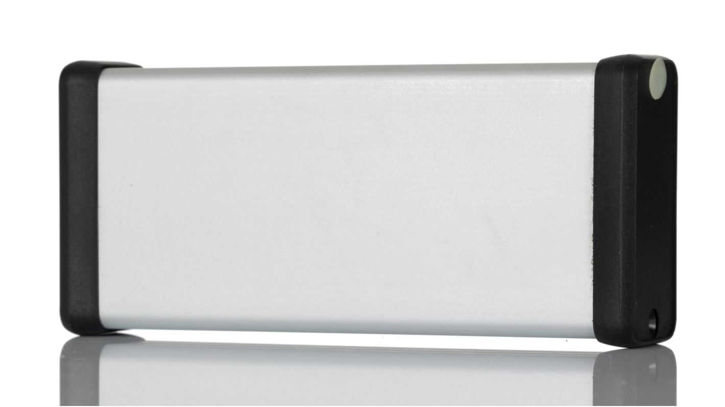 Caja Hammond de Aluminio Anodizado de plata, 120 x 54.13 x 23mm, IP54