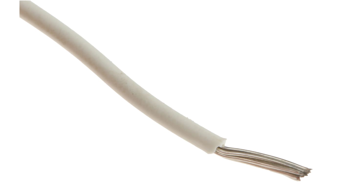 Cable de conexión Alpha Wire 6713 WH001, área transversal 0,33 mm² Filamentos del Núcleo 7 / 0,25 mm Blanco, 600 V,