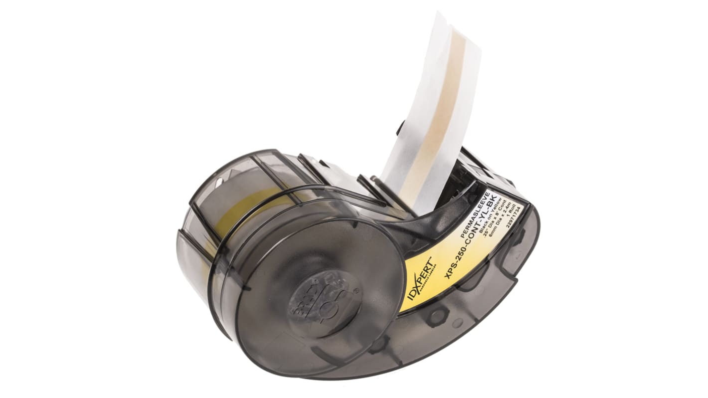 Brady Black on Yellow Label Printer Tape, 2.45 m Length, 11.2 mm Width