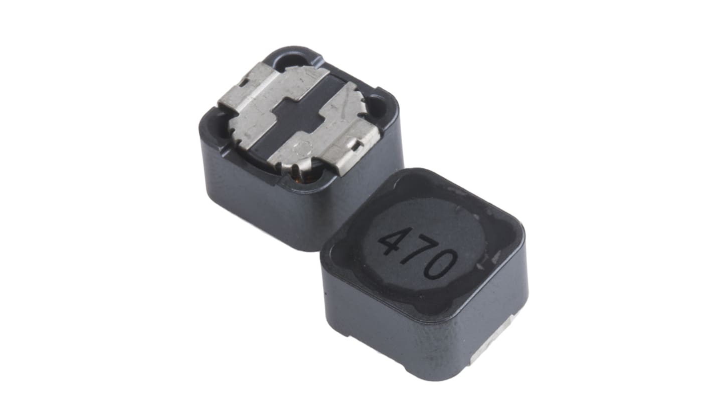 Induttore a filo avvolto SMD RS PRO, 47 μH, 2.5A, ±20%, case 27, 12.5 x 12.5 x 6mm