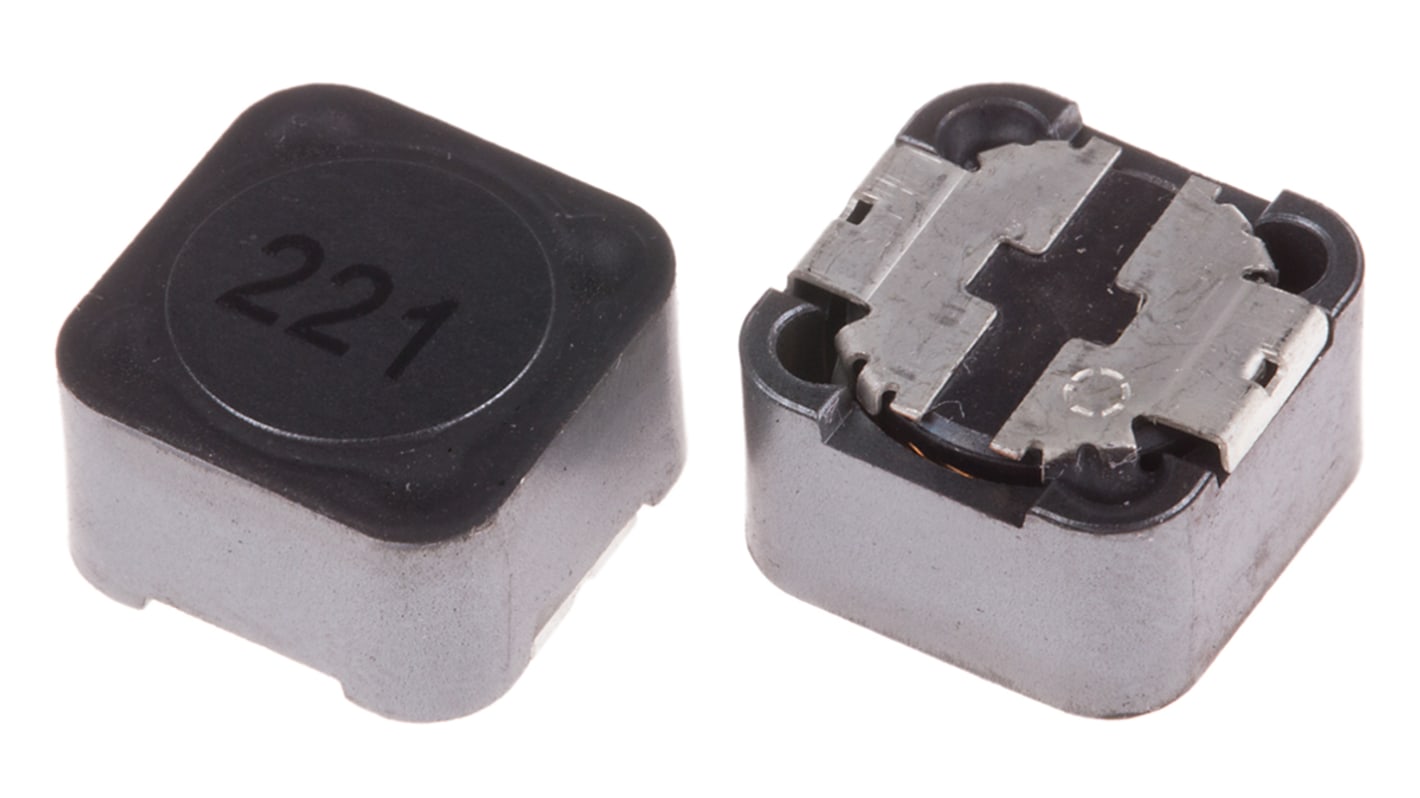RS PRO, 27 Shielded Wire-wound SMD Inductor 220 μH ±20% Wire-Wound 1.16A Idc