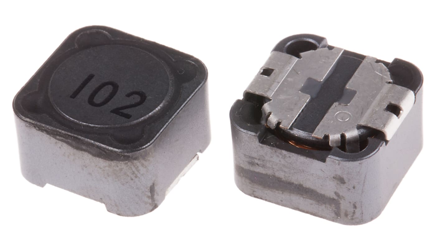 Inductor de montaje en superficie bobinado RS PRO, 1 mH, ±20%, apantallado 27, 550mA Idc