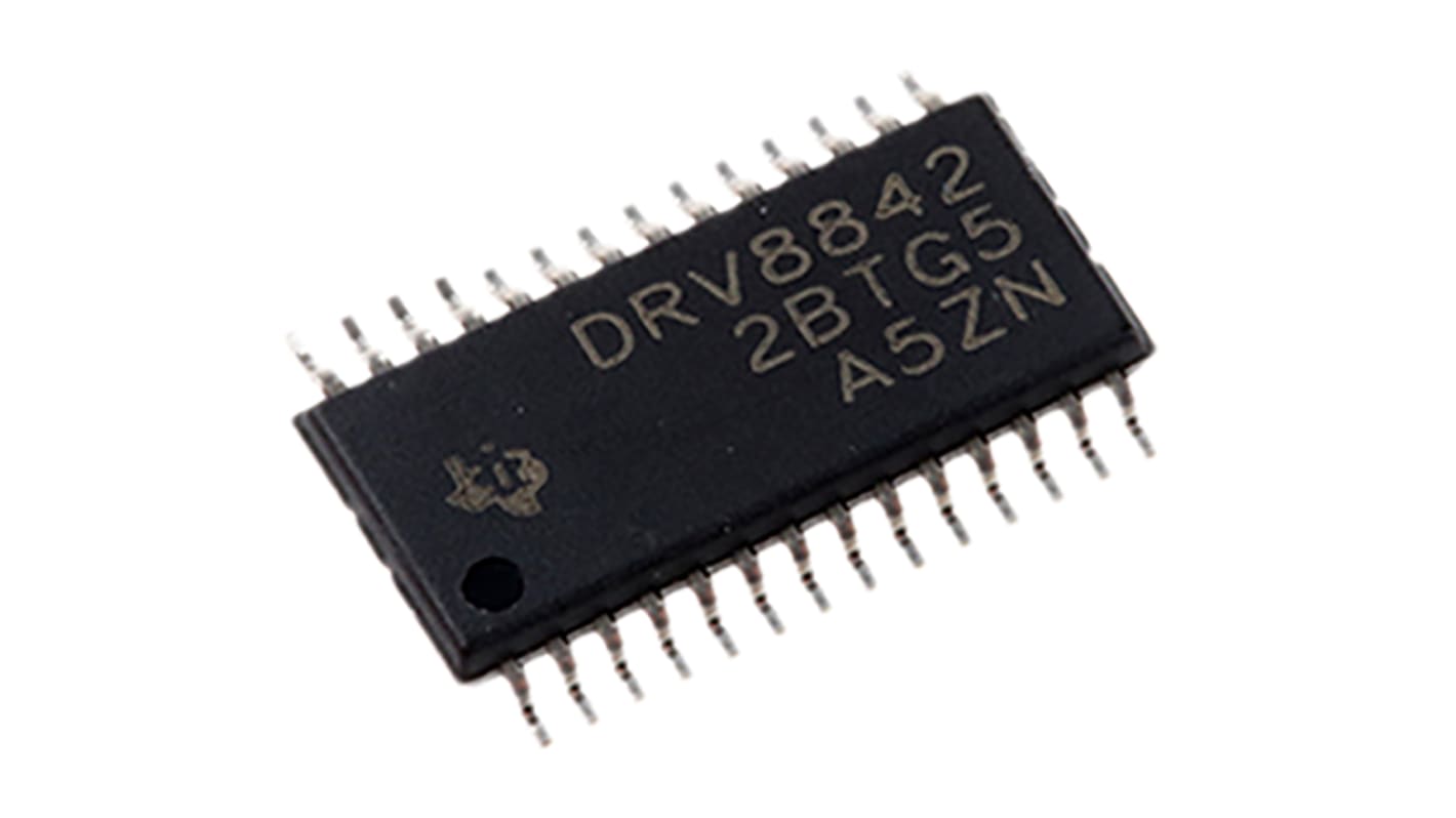 Texas Instruments Motor Driver IC DRV8842PWP, 3.5A, 50kHz, HTSSOP, 28-Pin, DC Bürstenmotor, Vollbrücke