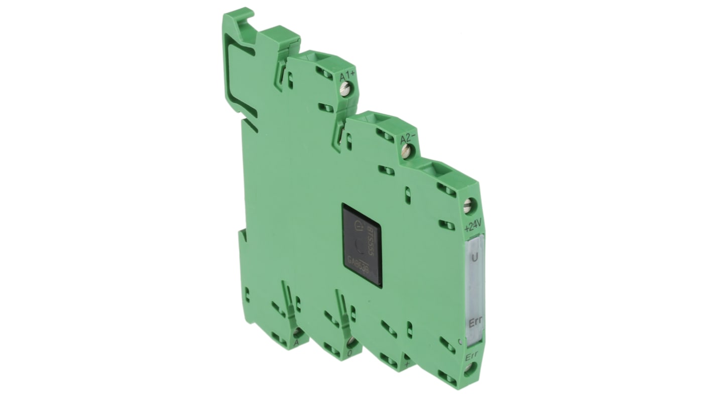 Phoenix Contact PLC-OSC- 24DC/ 24DC/ 10/R Series Solid State Interface Relay, 10 A Load, DIN Rail Mount