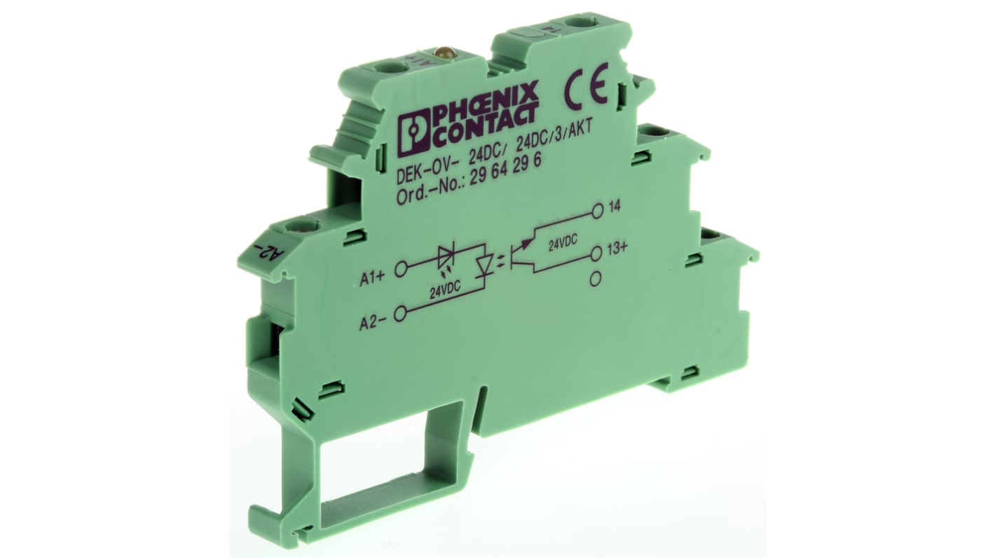 Phoenix Contact DEK-OV- 24DC/24DC/3/AKT Halbleiter-Interfacerelais, 3 A max. 19,2 V dc max.