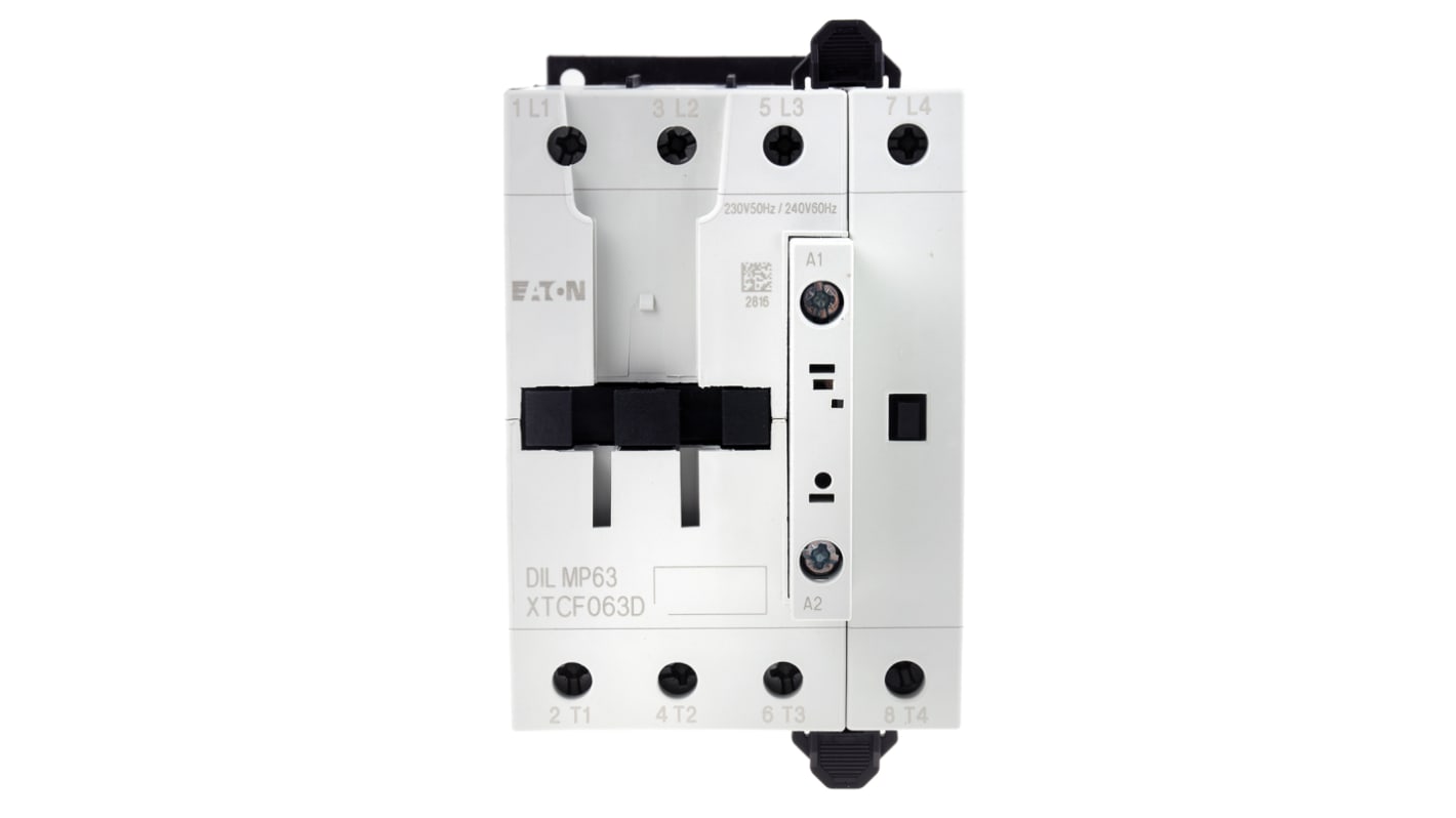 Eaton xStart Contactor, 230 V ac Coil, 4-Pole, 63 A, 18.5 kW, 4NO, 400 V ac