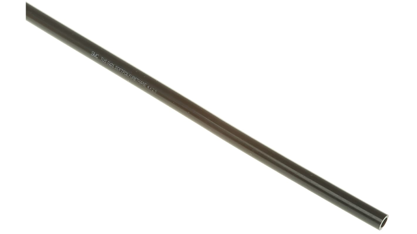 SMC TUS Druckluftrohr Polyurethan Schwarz, Innen-Ø 2.5mm / Außen 4mm x 20m bis 6 bar