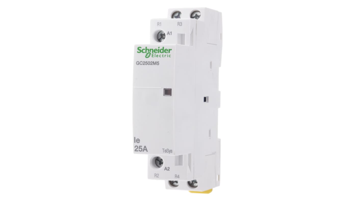 Contattore Schneider Electric, serie GC25, 2 poli, 2NC, 25 A, bobina 230 V ca