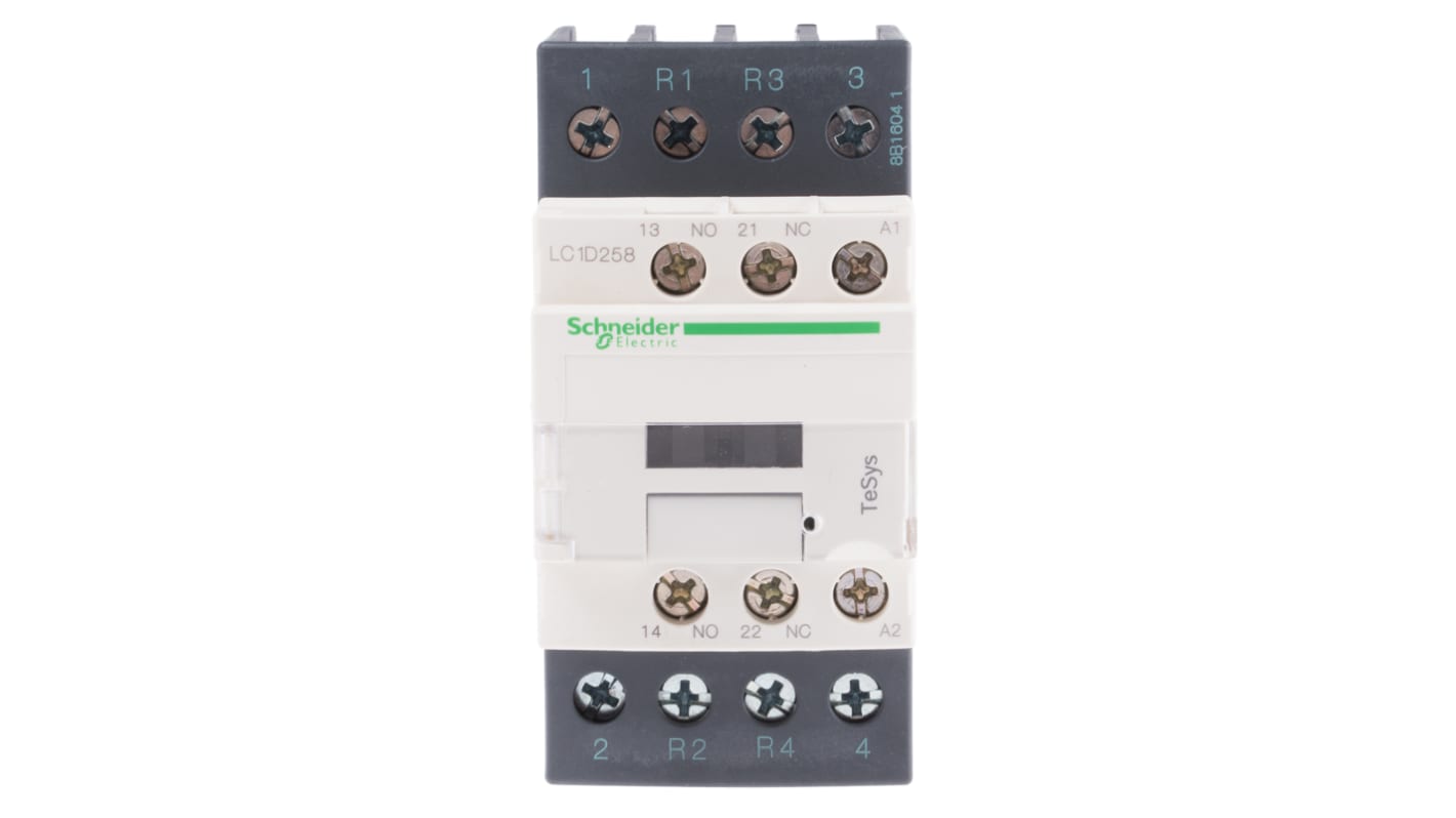 Contattore Schneider Electric, serie LC1D, 4 poli, 2 NO + 2 NC, 40 A, bobina 230 V c.a.