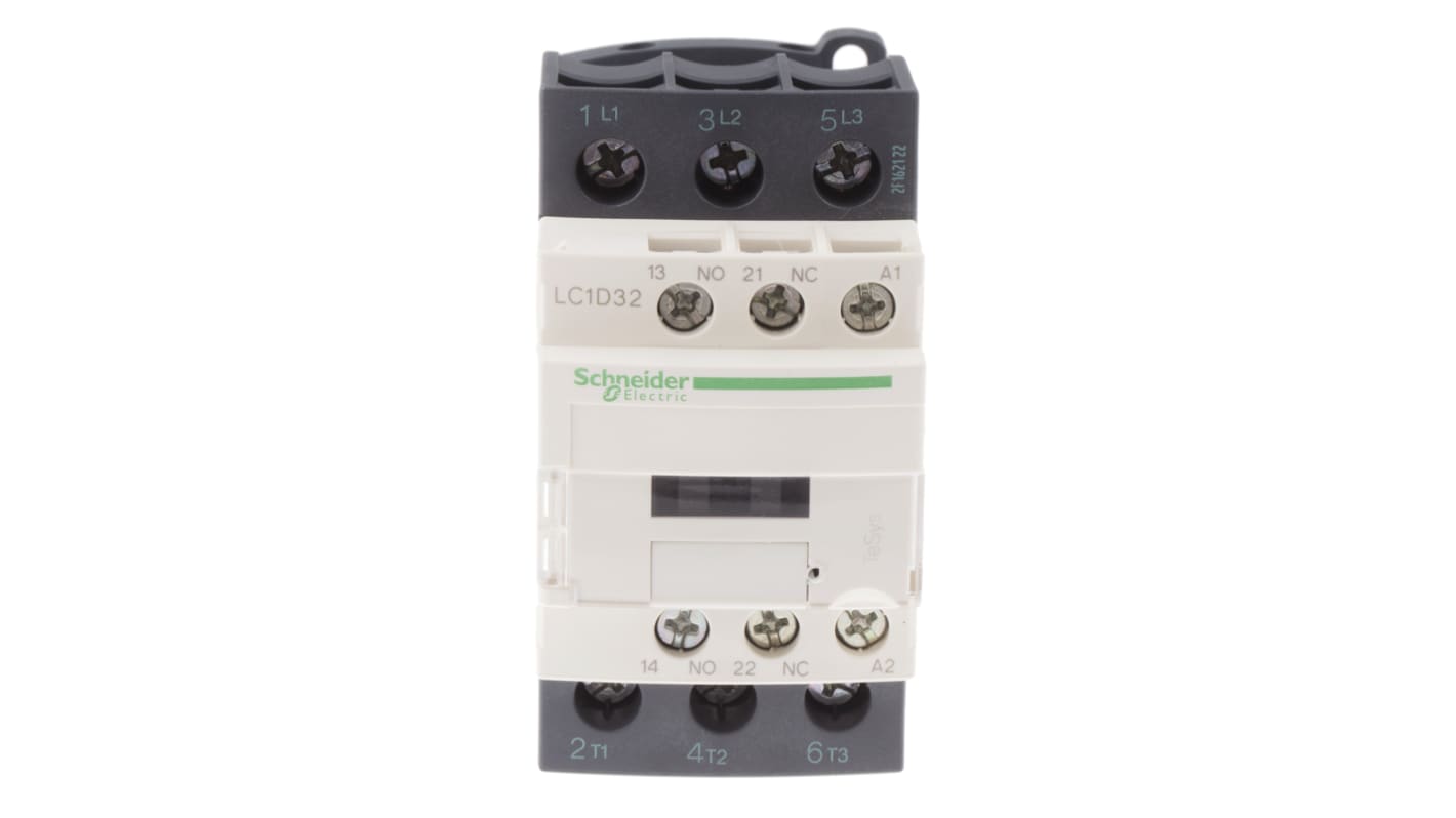 Contattore Schneider Electric, serie LC1D, 3 poli, 3 NA, 32 A, bobina 400 V c.a.