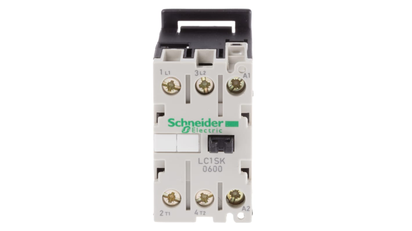 Schneider Electric LC1S Series Contactor, 240 V ac Coil, 2-Pole, 6 A, 2NO, 690 V ac